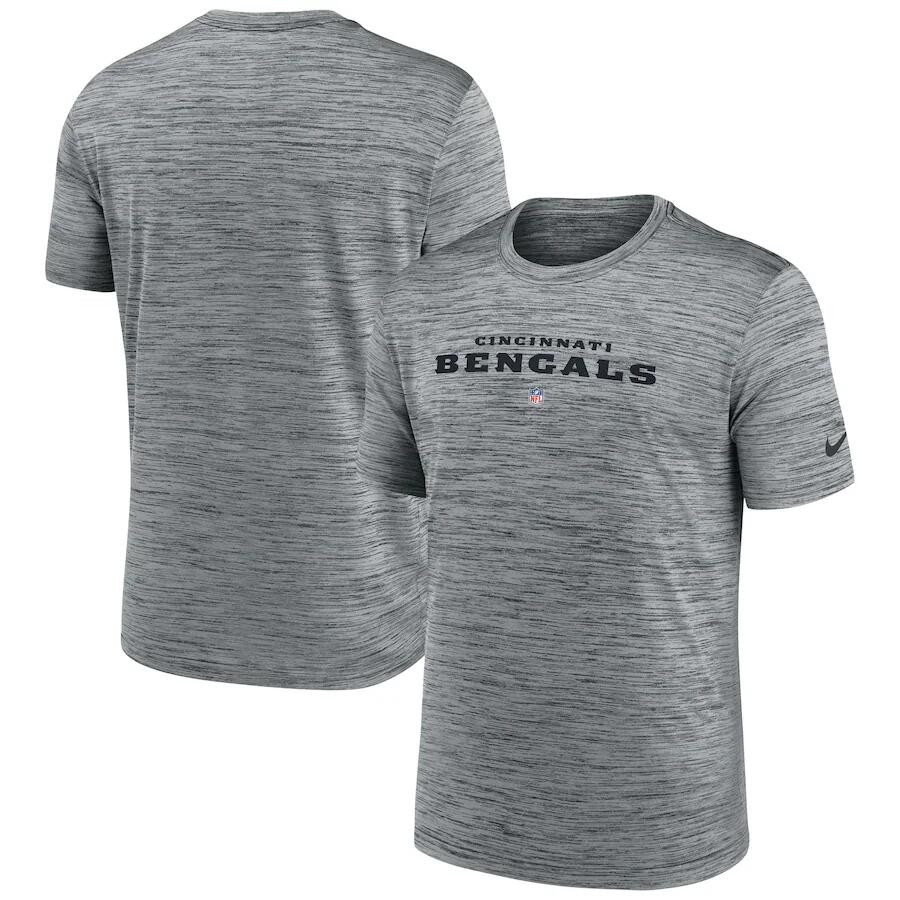 Men's Cincinnati Bengals Gray Velocity Performance T-Shirt
